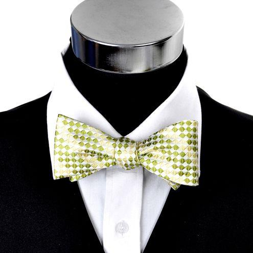 蝶ネクタイ ネオンブルー ジオメトリック モザイク ボウタイ パーティー フォーマル メンズアクセサリー |  | 01