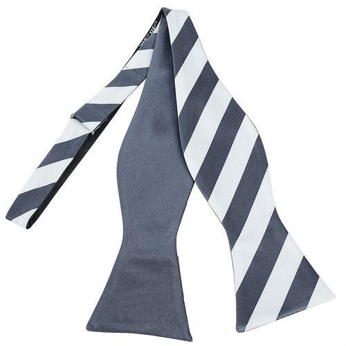 蝶ネクタイ ホワイト ダークネイビー リバーシブル クラシック ストライプ ボウタイ パーティー フォーマル メンズアクセサリー |  | 02