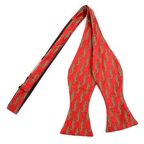蝶ネクタイ レッド ワニ ボウタイ パーティー フォーマル メンズアクセサリー |  | 01