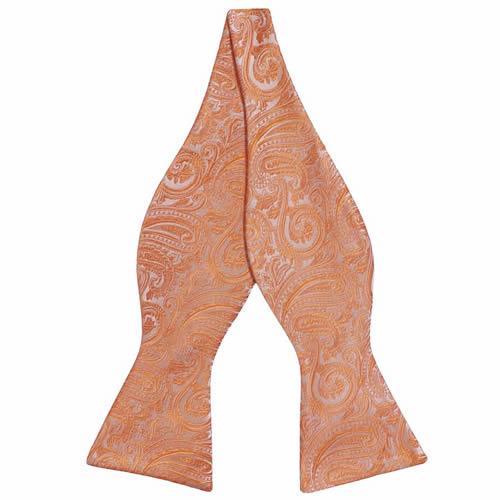 蝶ネクタイ オレンジ ペイズリー ボウタイ パーティー フォーマル メンズアクセサリー |  | 01