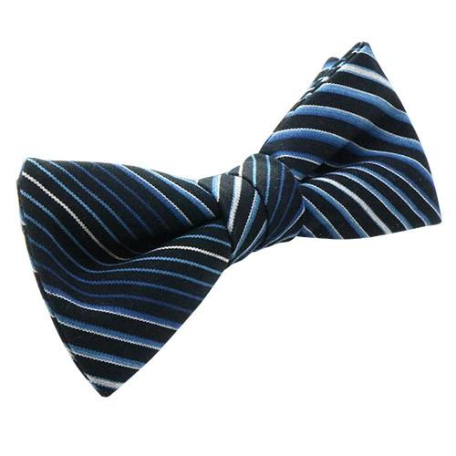 蝶ネクタイ 小倉織 ストライプ オリジナル ボウタイ 藍輪舞 簡易装着タイプ |  | 02