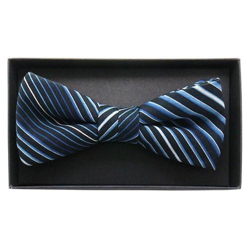 蝶ネクタイ 小倉織 ストライプ オリジナル ボウタイ 藍輪舞 簡易装着タイプ |  | 05