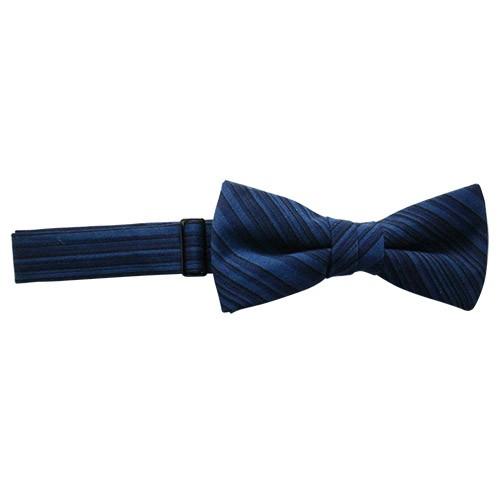 蝶ネクタイ 小倉織 ストライプ オリジナル ボウタイ 藍万筋 簡易装着タイプ |  | 04