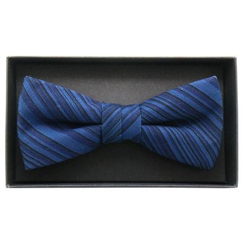 蝶ネクタイ 小倉織 ストライプ オリジナル ボウタイ 藍万筋 簡易装着タイプ |  | 05