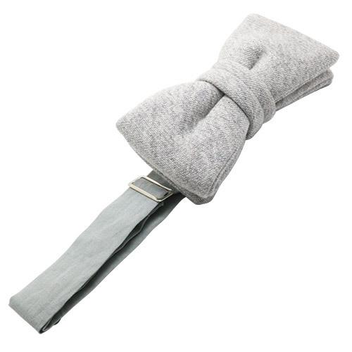 蝶ネクタイ スキンアウェア オーガニックコットン 裏毛 杢グレー ボウタイ 簡易装着タイプ |  | 04