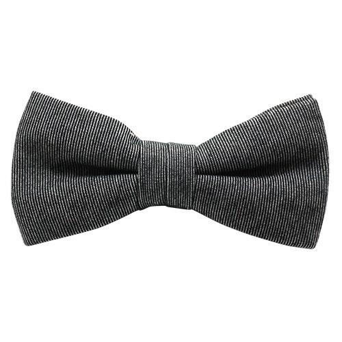 蝶ネクタイ スキンアウェア オーガニックコットン デニム ブラック ボウタイ 簡易装着タイプ |  | 01