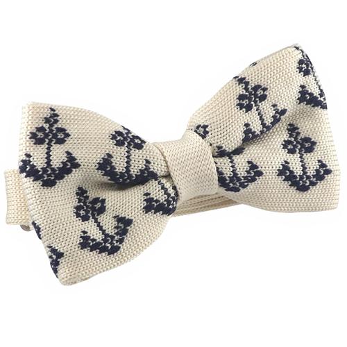 ニットタイ 蝶ネクタイ オフホワイト アンカー 錨 ボウタイ パーティー フォーマル メンズアクセサリー |  | 02