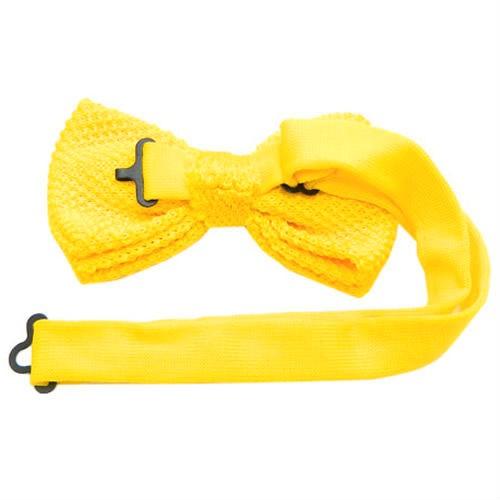 ニット 蝶ネクタイ イエロー ボウタイ 簡易装着 簡単 パーティー フォーマル メンズアクセサリー |  | 04