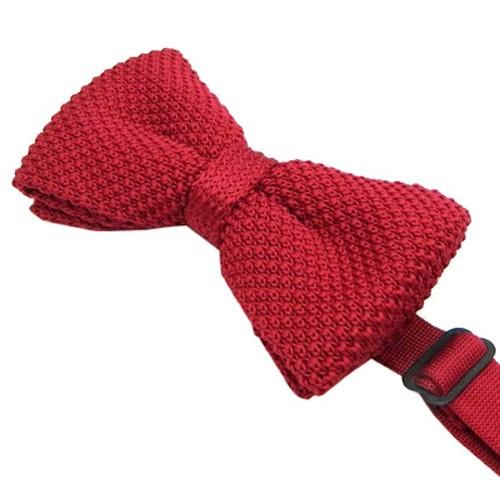 ニット 蝶ネクタイ レッド ボウタイ 簡易装着 簡単 パーティー フォーマル メンズアクセサリー |  | 02