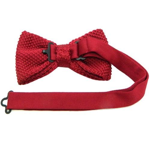 ニット 蝶ネクタイ レッド ボウタイ 簡易装着 簡単 パーティー フォーマル メンズアクセサリー |  | 03