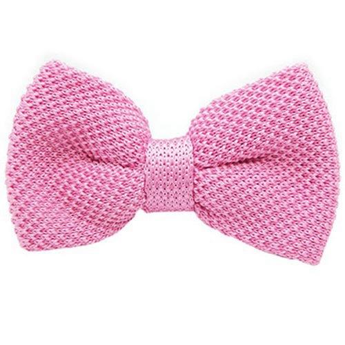 ニット 蝶ネクタイ ピンク ボウタイ 簡易装着 簡単 パーティー フォーマル メンズアクセサリー |  | 01
