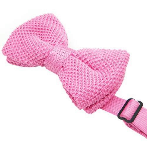 ニット 蝶ネクタイ ピンク ボウタイ 簡易装着 簡単 パーティー フォーマル メンズアクセサリー |  | 03