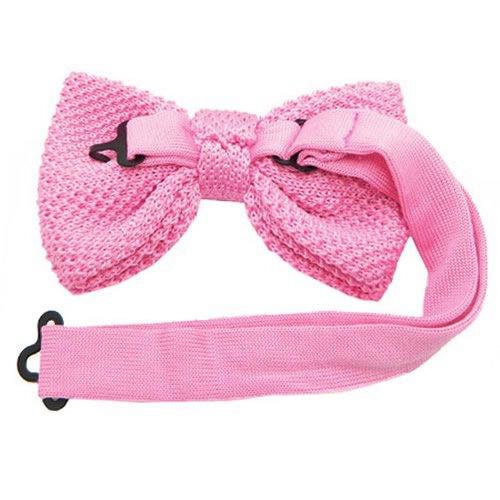 ニット 蝶ネクタイ ピンク ボウタイ 簡易装着 簡単 パーティー フォーマル メンズアクセサリー |  | 04