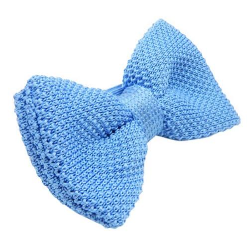 ニット 蝶ネクタイ スカイブルー ボウタイ 簡易装着 簡単 パーティー フォーマル メンズアクセサリー |  | 01