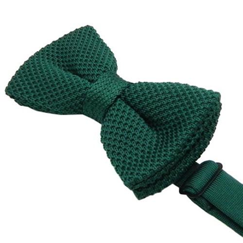 ニット 蝶ネクタイ ダークグリーン ボウタイ 簡易装着 簡単 パーティー フォーマル メンズアクセサリー |  | 02