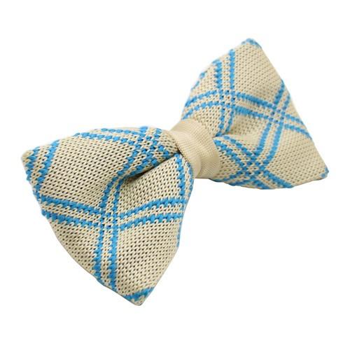 ニット 蝶ネクタイ シャンパン ブルー ライン ニットタイ 簡易装着 簡単 パーティー フォーマル メンズアクセサリー |  | 01