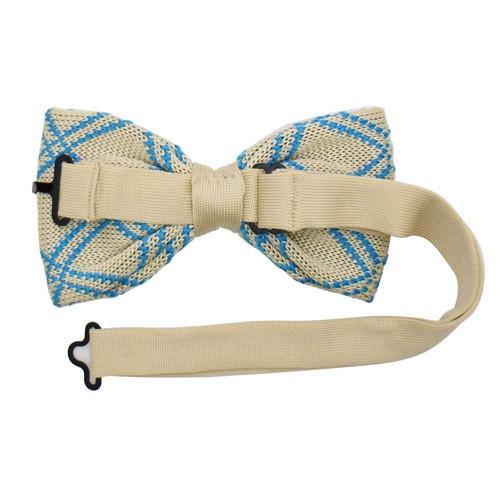 ニット 蝶ネクタイ シャンパン ブルー ライン ニットタイ 簡易装着 簡単 パーティー フォーマル メンズアクセサリー |  | 03