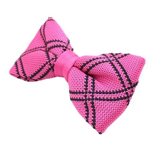 ニット 蝶ネクタイ ピンク ブラック ライン ニットタイ 簡易装着 簡単 パーティー フォーマル メンズアクセサリー |  | 02