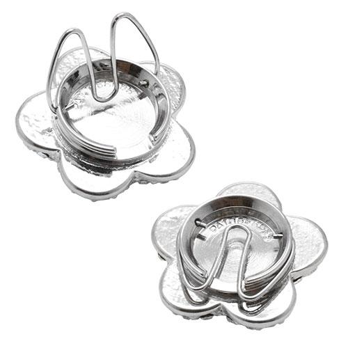 ボタンカバー クリスタル フラワー パール |  | 03