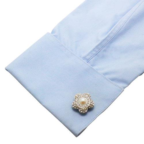 ボタンカバー クリスタル フラワー パール |  | 04