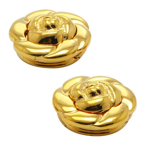 ボタンカバー ゴールド ローズ フラワー : カフス ボタン 蝶