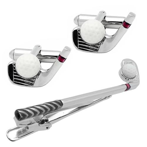 SWANK スワンク カフス ネクタイピン セット ゴルフ クラブ＆ボール カフスボタン カフリンクス タイバー タイクリップ |  | 05