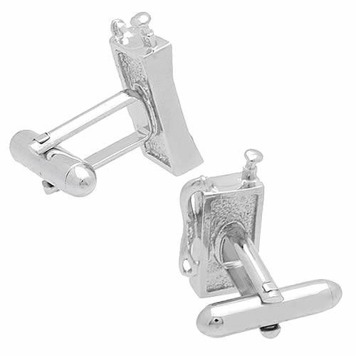 カフス カフスボタン SWANK スワンク 携帯電話 電話 シルバー カフリンクス メンズアクセサリー ニューヨーク発 ブランド |  | 01