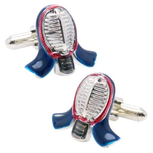 カフスボタン 剣道 面 カフス カフリンクス メンズアクセサリー |  | 02