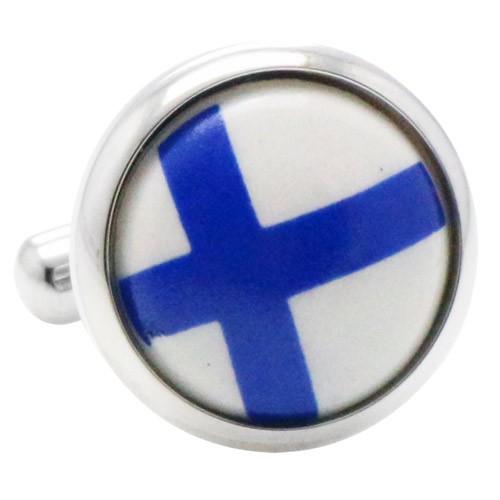 カフスボタン フィンランド 国旗 カフス カフリンクス メンズアクセサリー |  | 01