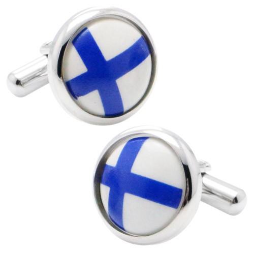 カフスボタン フィンランド 国旗 カフス カフリンクス メンズアクセサリー |  | 02