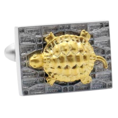 カフスボタン 亀 ゴールド カフス カフリンクス メンズアクセサリー |  | 01