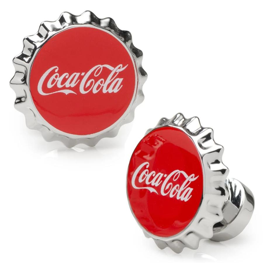 カフス カフスボタン Coca-Cola コカ・コーラ ボトル キャップ カフリンクス | 