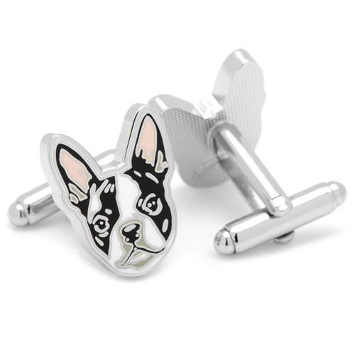 カフス カフスボタン ドッグ ボストンテリア 犬 カフリンクス : カフス