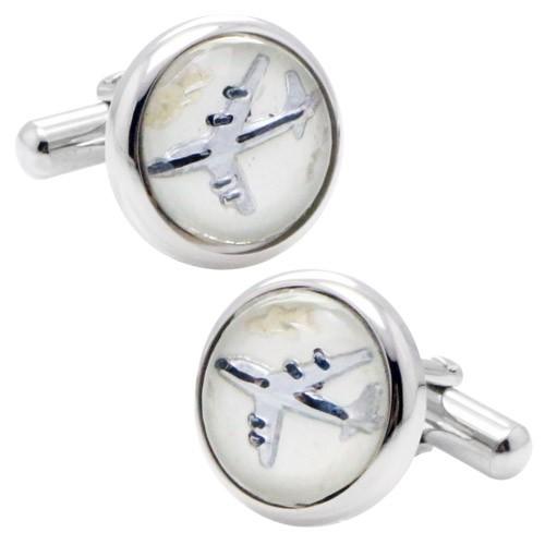 カフスボタン ビンテージ 飛行機 ジェット機 カフス カフリンクス メンズアクセサリー |  | 01