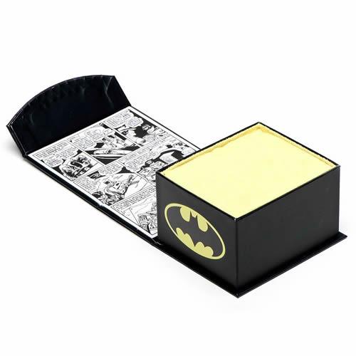 カフス カフスボタン Batman サテンブラック バットマン ロゴ カフリンクス |  | 04