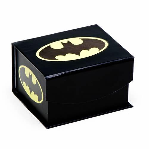 カフス カフスボタン Batman サテンブラック バットマン ロゴ カフリンクス |  | 05