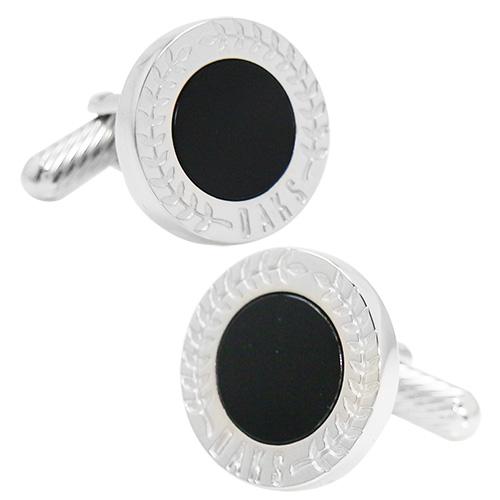 ダックス DAKS カフス カフスボタン ラウンド オニキス ストーン カフリンクス |  | 01