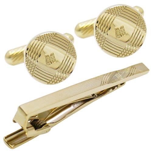 ダックス DAKS カフスボタン ネクタイピン セット ゴールド ライン カフス カフリンクス タイバー タイクリップ |  | 01