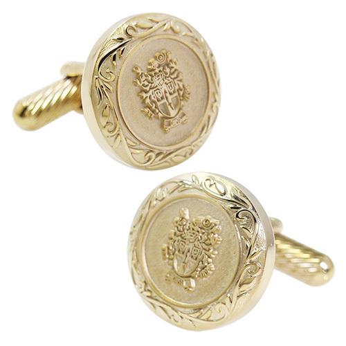 ダックス DAKS カフスボタン ネクタイピン セット ゴールド ラウンド 紋章 カフス カフリンクス タイバー タイクリップ |  | 03