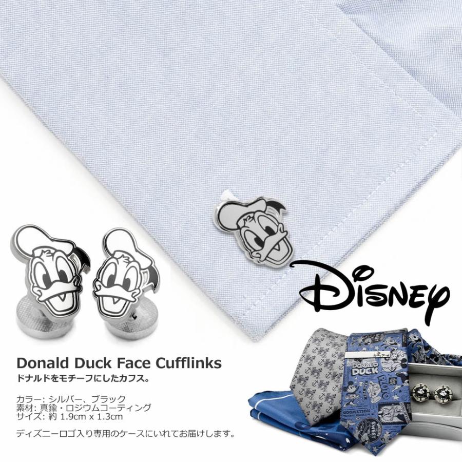 ディズニー ミッキー カフス カフスボタン ドナルドダック