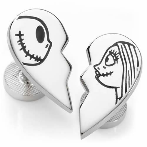 ディズニー Nightmare Before Christmas ナイトメアー ビフォア クリスマス ジャック & サリー カフス カフスボタン Disney | 