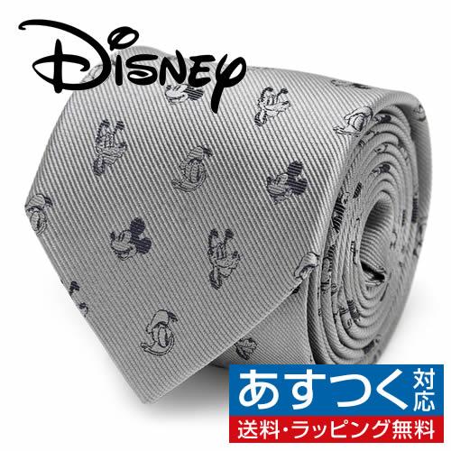 ディズニー ミッキー & フレンド グレー ネクタイ Disney : カフス