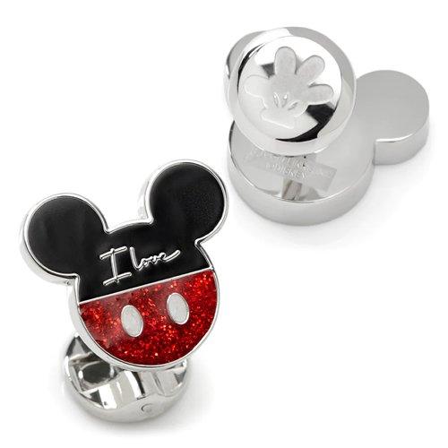 ディズニー カフス カフスボタン ミッキー ミニー I Love Us Disney