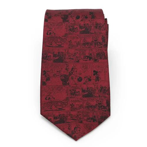 ディズニー ミッキー コミック レッド ネクタイ Disney メンズファッション