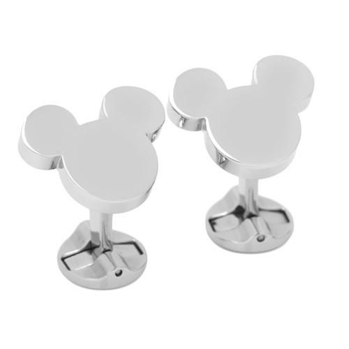 ディズニー ミッキー カフス カフスボタン ミッキーマウス ステンレススチール シルエット Disney カフリンクスの画像