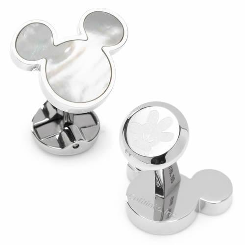 ディズニー ミッキー カフス カフスボタン マザーオブパール Disney