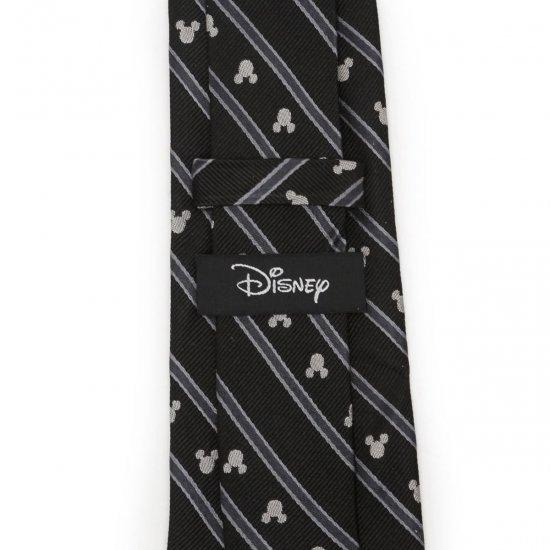 ディズニー ミッキー ネクタイ ストライプ ブラック Disney ミッキー 