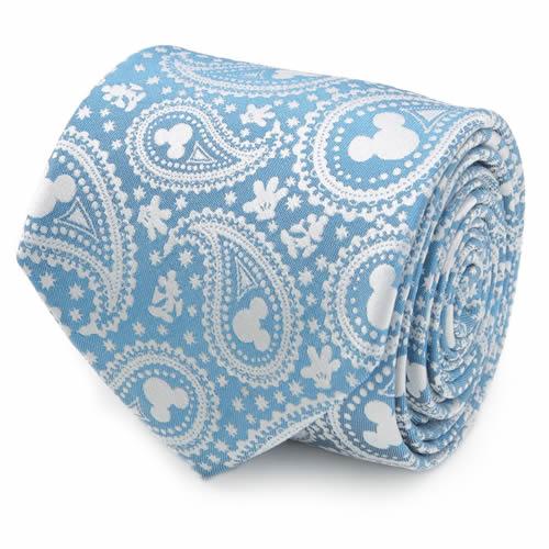 Disney ミッキー ティール ペイズリー ネクタイ ポケットチーフ セット |  | 01