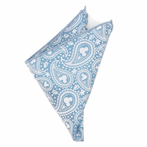 Disney ミッキー ティール ペイズリー ネクタイ ポケットチーフ セット |  | 04