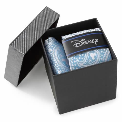 Disney ミッキー ティール ペイズリー ネクタイ ポケットチーフ セット |  | 08